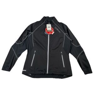Salomon Azimuth Jacket Windstopper Full Zip Black Women's XL Brand New